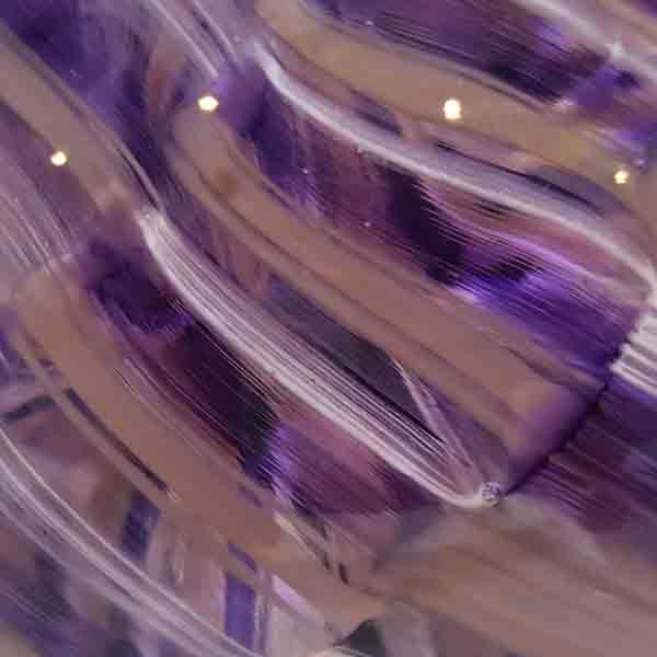 Rope Twist Paperweight in Amethyst by WheatonArts - Image 2
